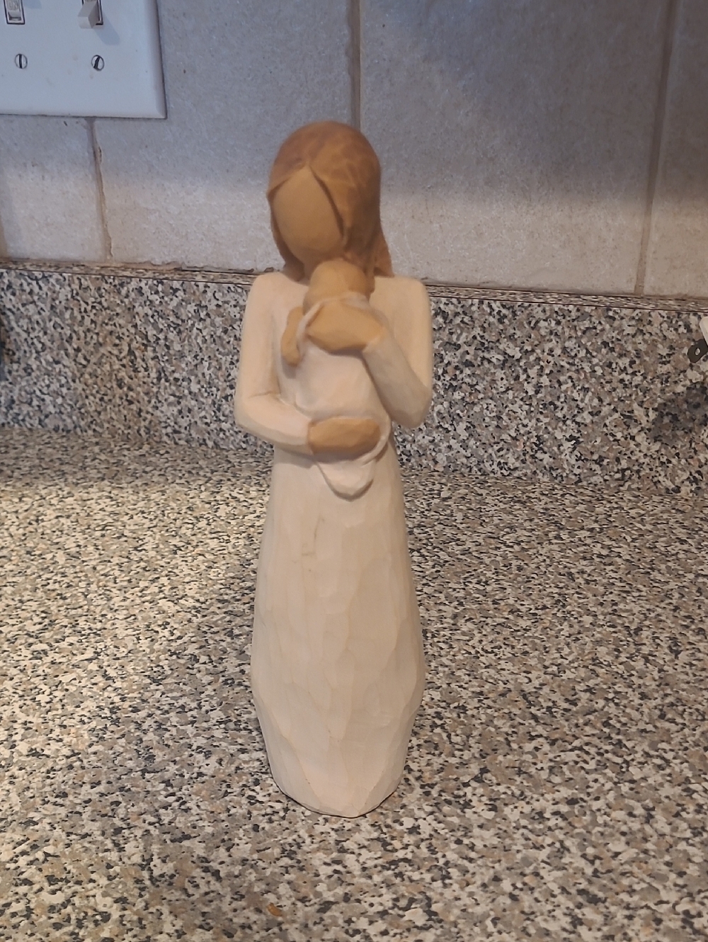 Willow Tree Mother and Child figurine in cream and brown